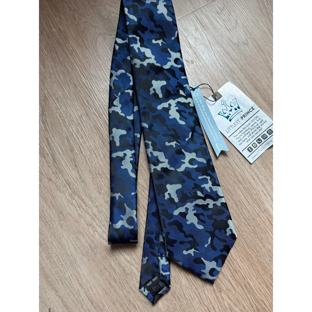 Littlest Prince‎ Camo Tie Formal Wedding Guest Easter Church Quiet Luxury Preppy